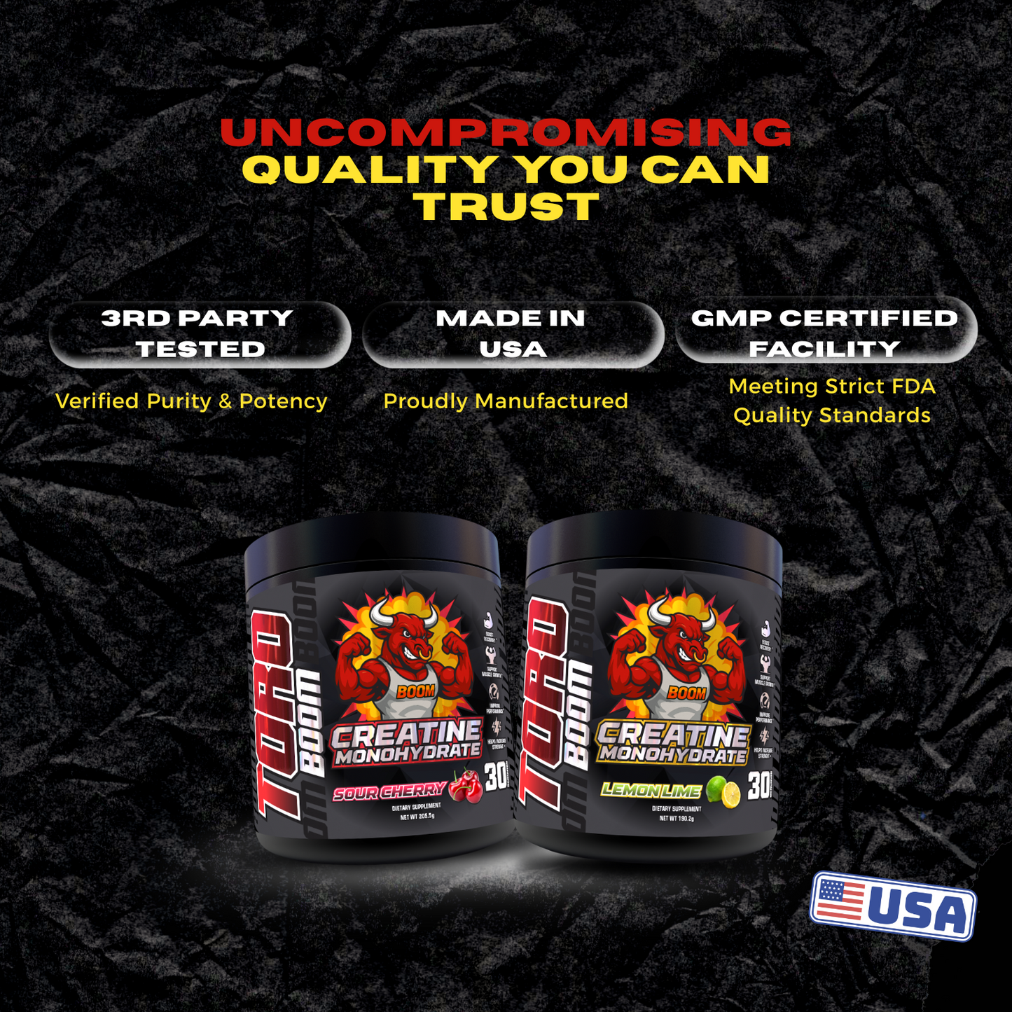 Creatine TORO BOOM Monohydrate 5g | Micronized, 30 Servings