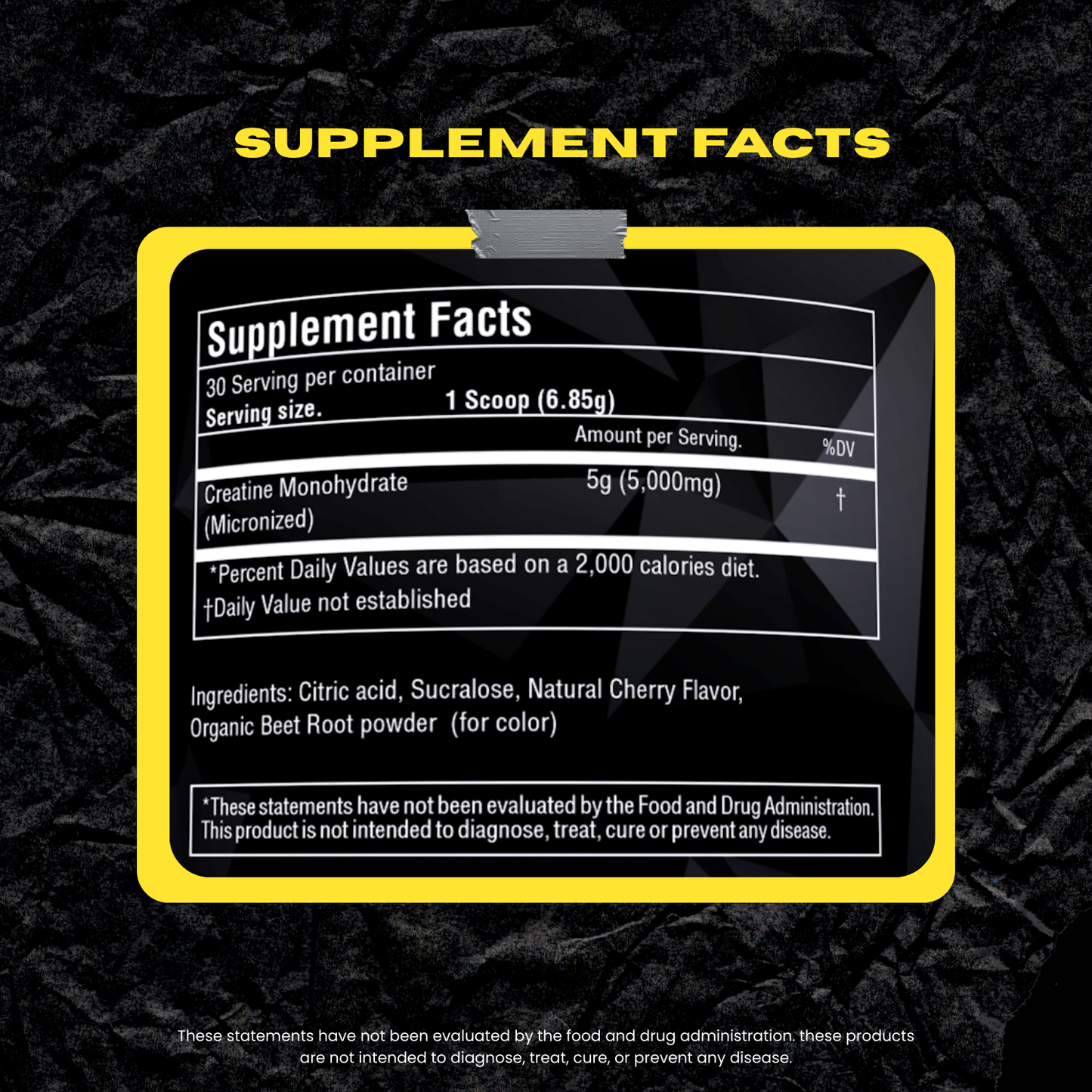 Creatine TORO BOOM Monohydrate 5g | Micronized, 30 Servings