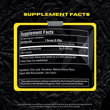Creatine TORO BOOM Monohydrate 5g | Micronized, 30 Servings